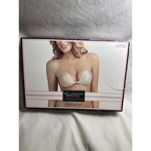 NuBra Ultralite Plunge Adhesive Bra Nude Size DD‎ Fashion Forms Reusable